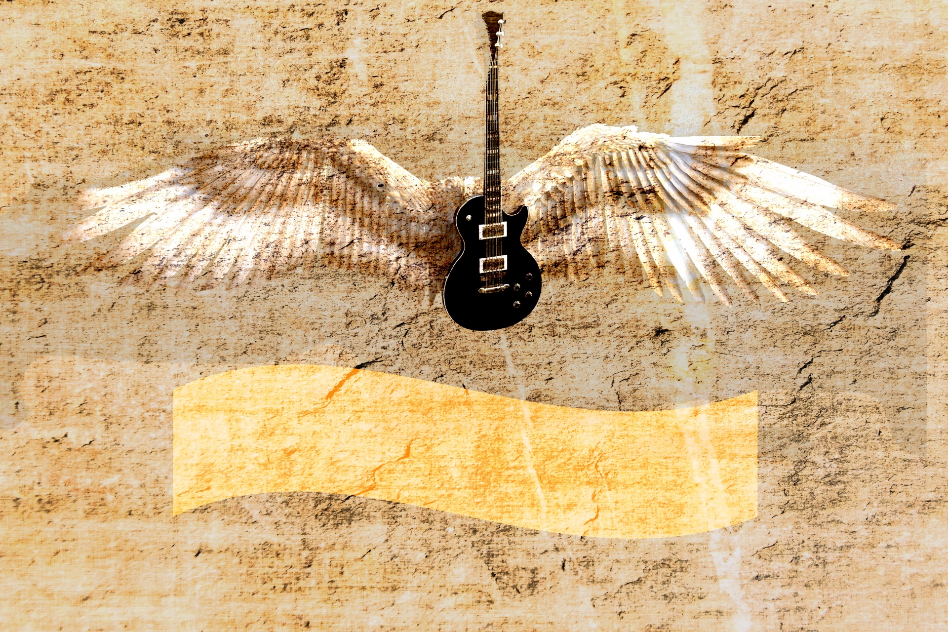 guitar music wings free photo