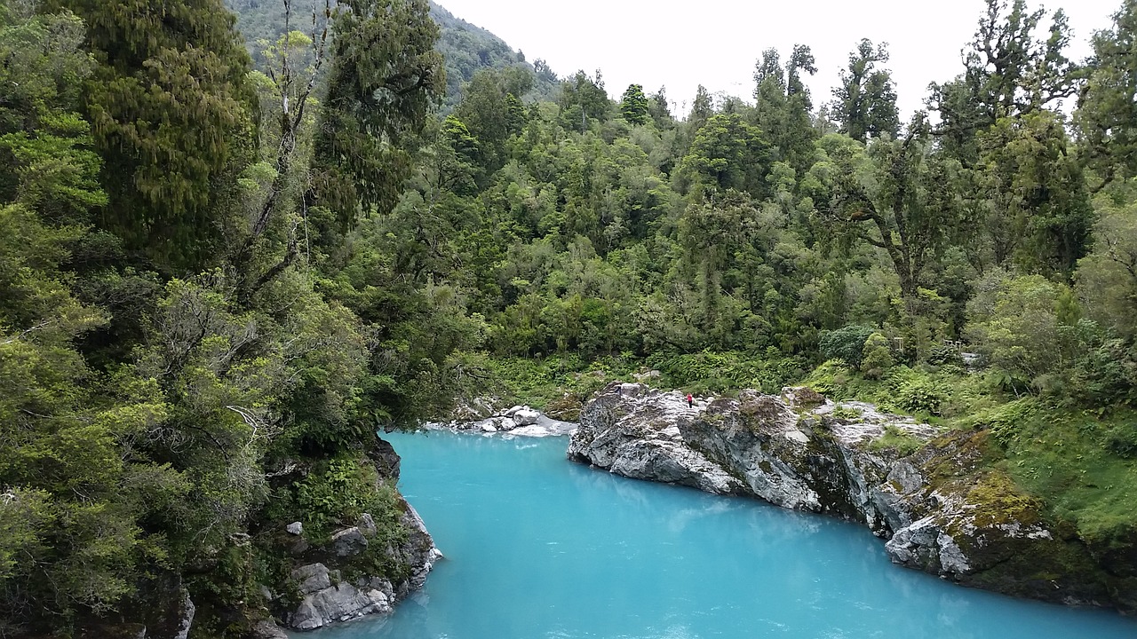 glacial turquoise water free photo