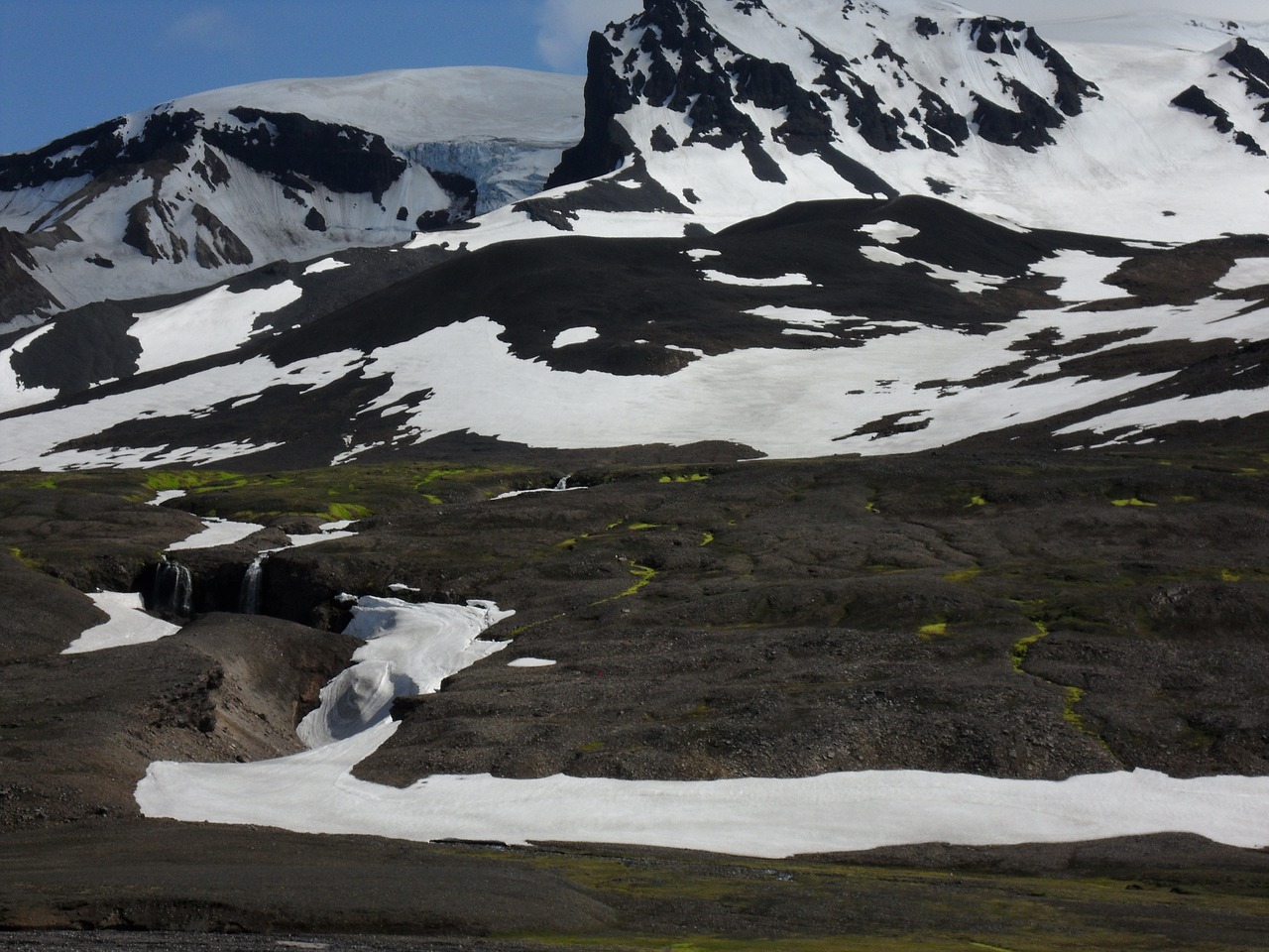 glacier sunny ice free photo