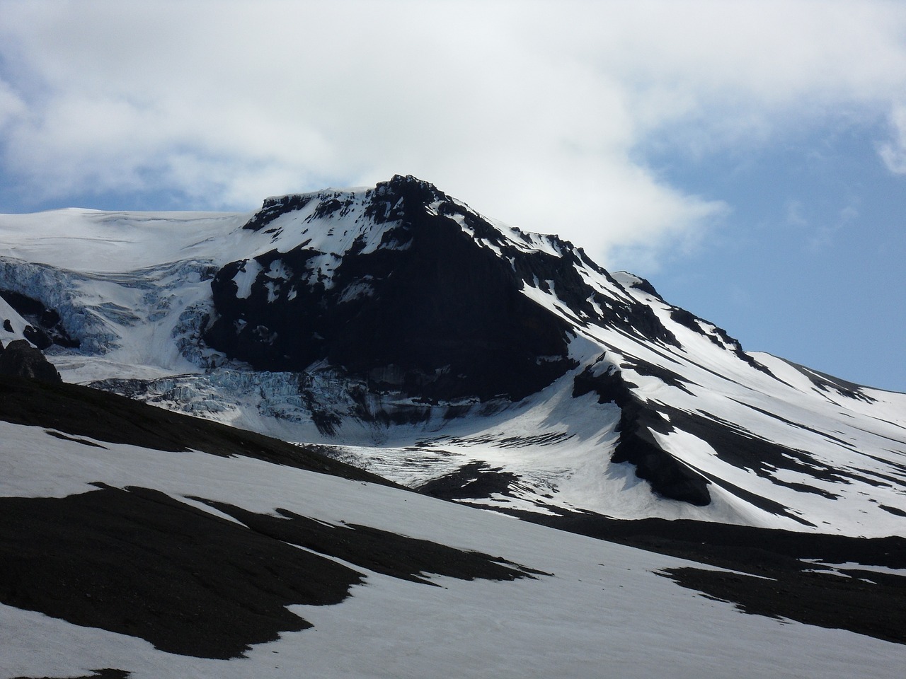 glacier sunny ice free photo