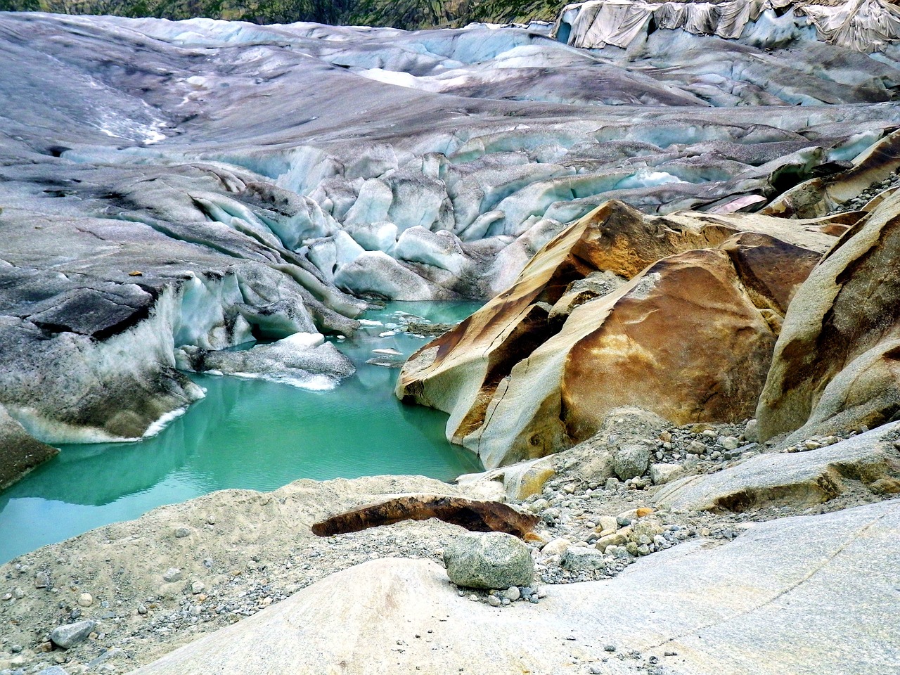 glacier snow ice free photo