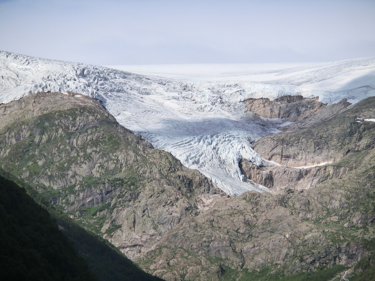 glacier rock ice free photo