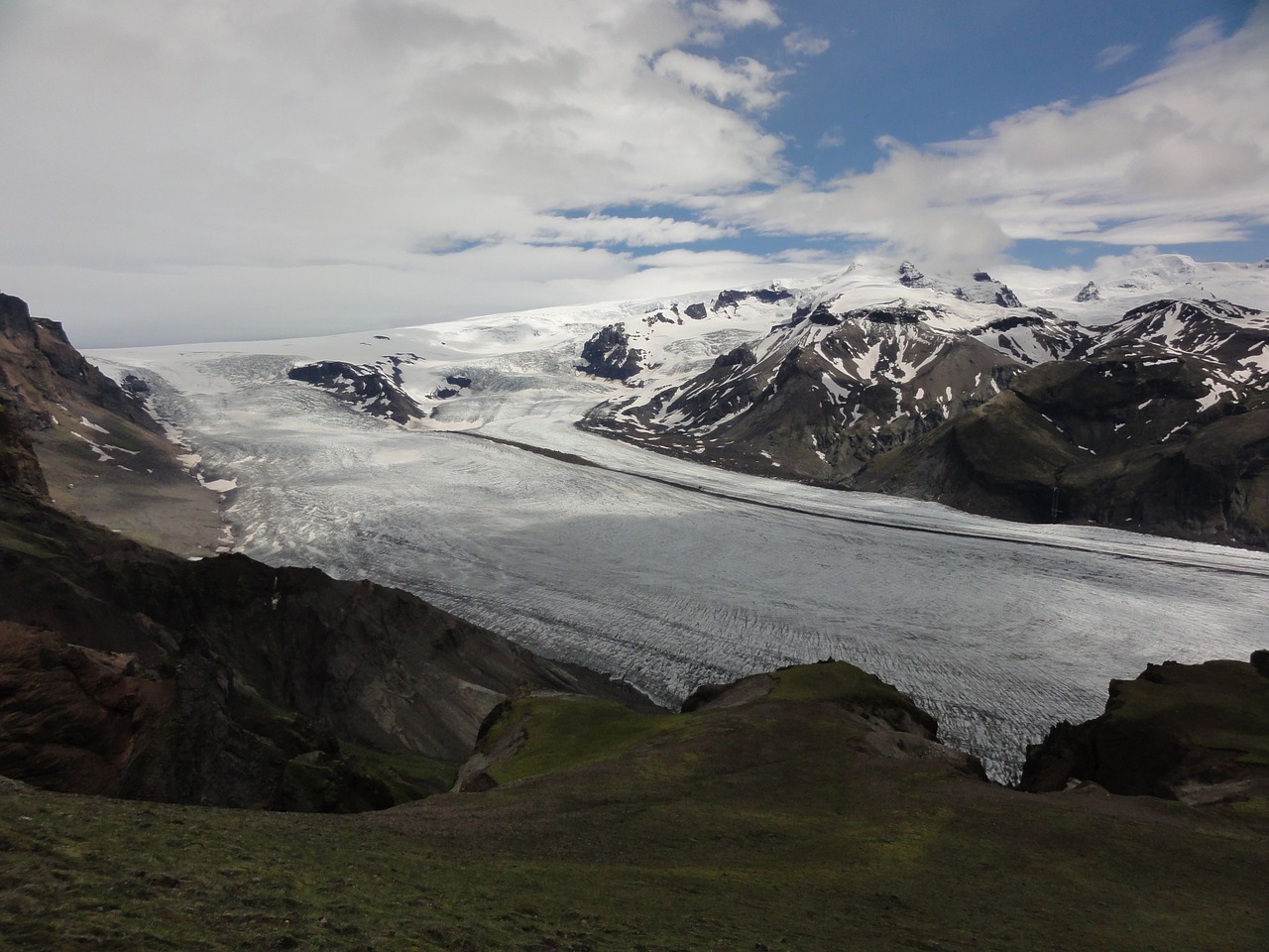 glacier iceland landscape free photo