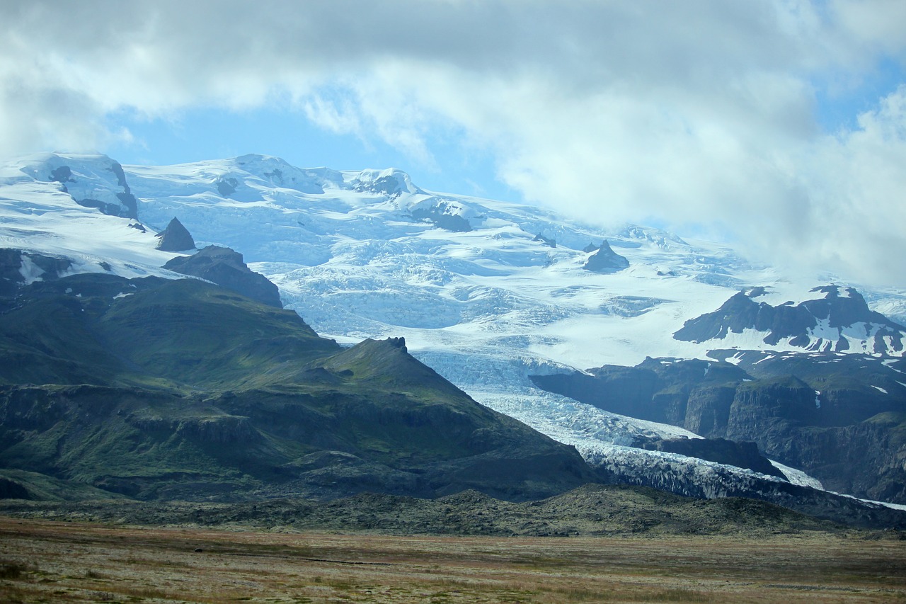 glacier mountain iceland free photo