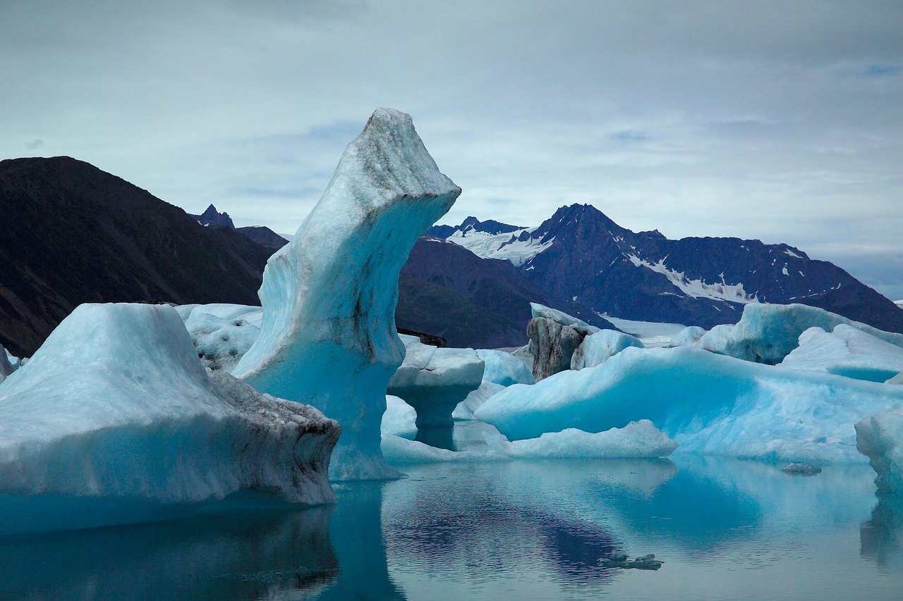 glacier landscape ocean free photo