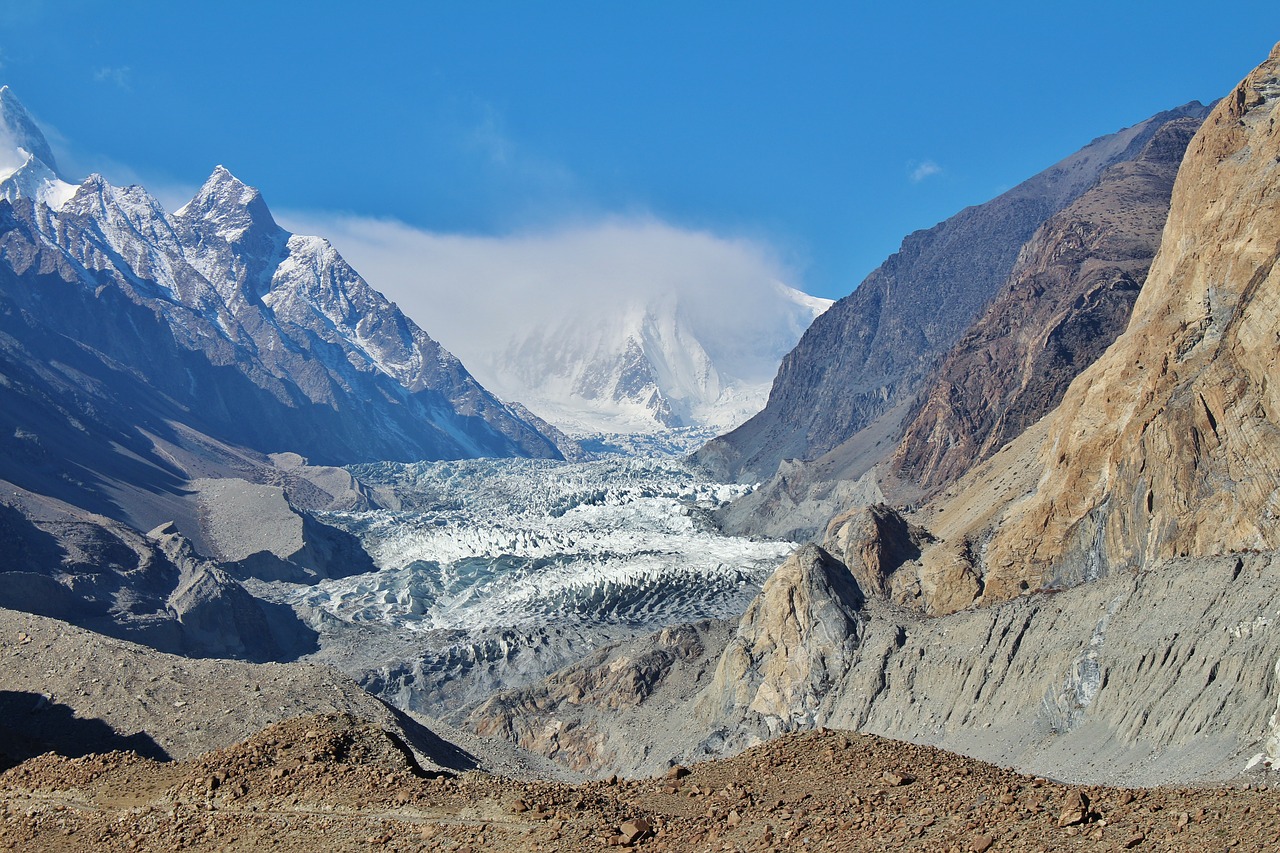 glacier passu pakistan free photo