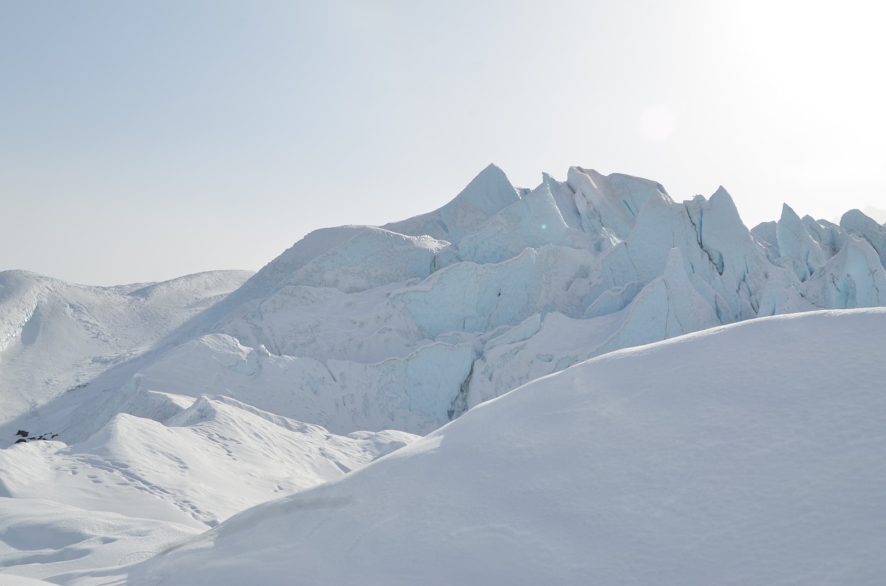 glacier snow ice free photo