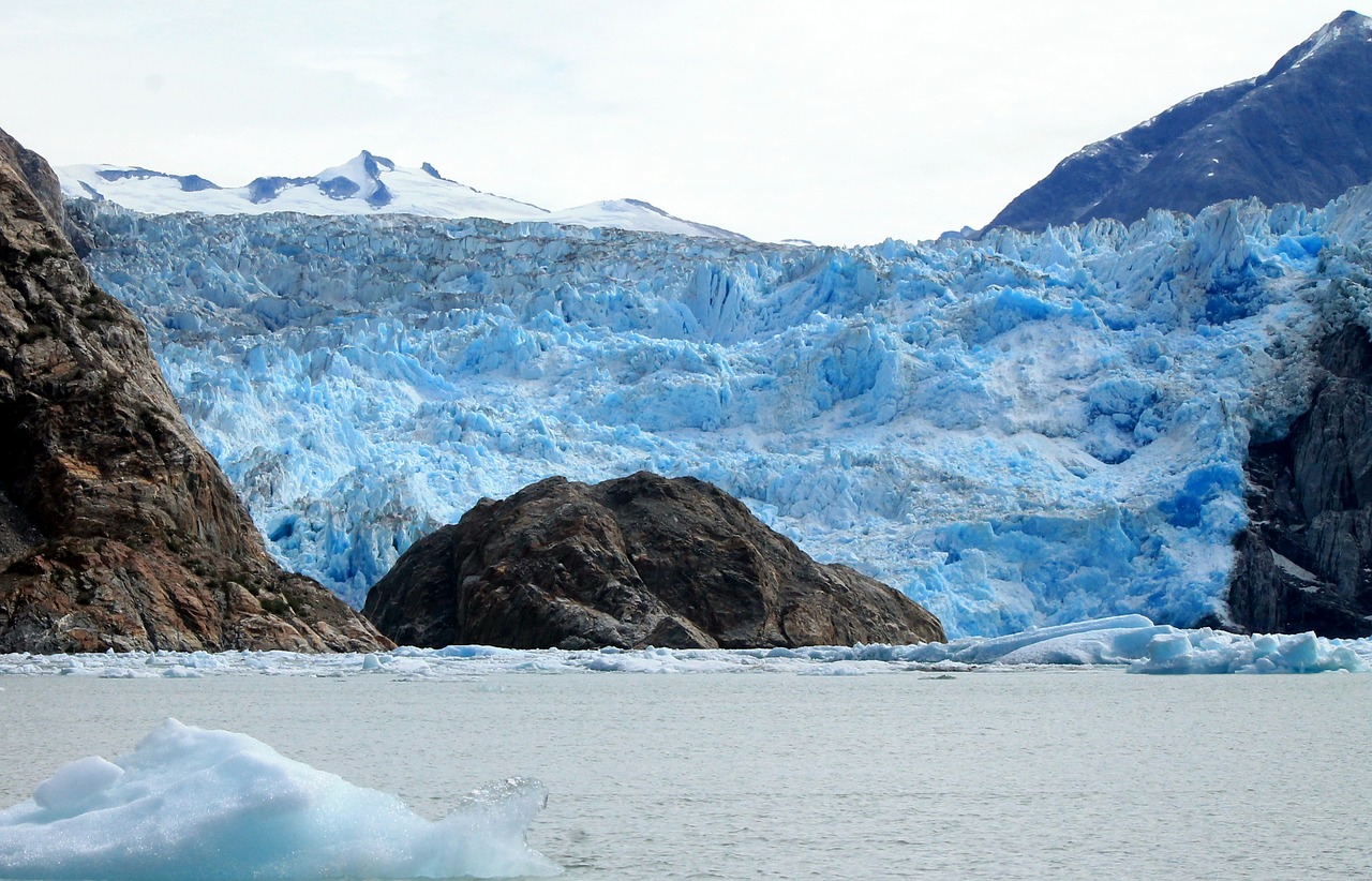 glacier alaska blue free photo