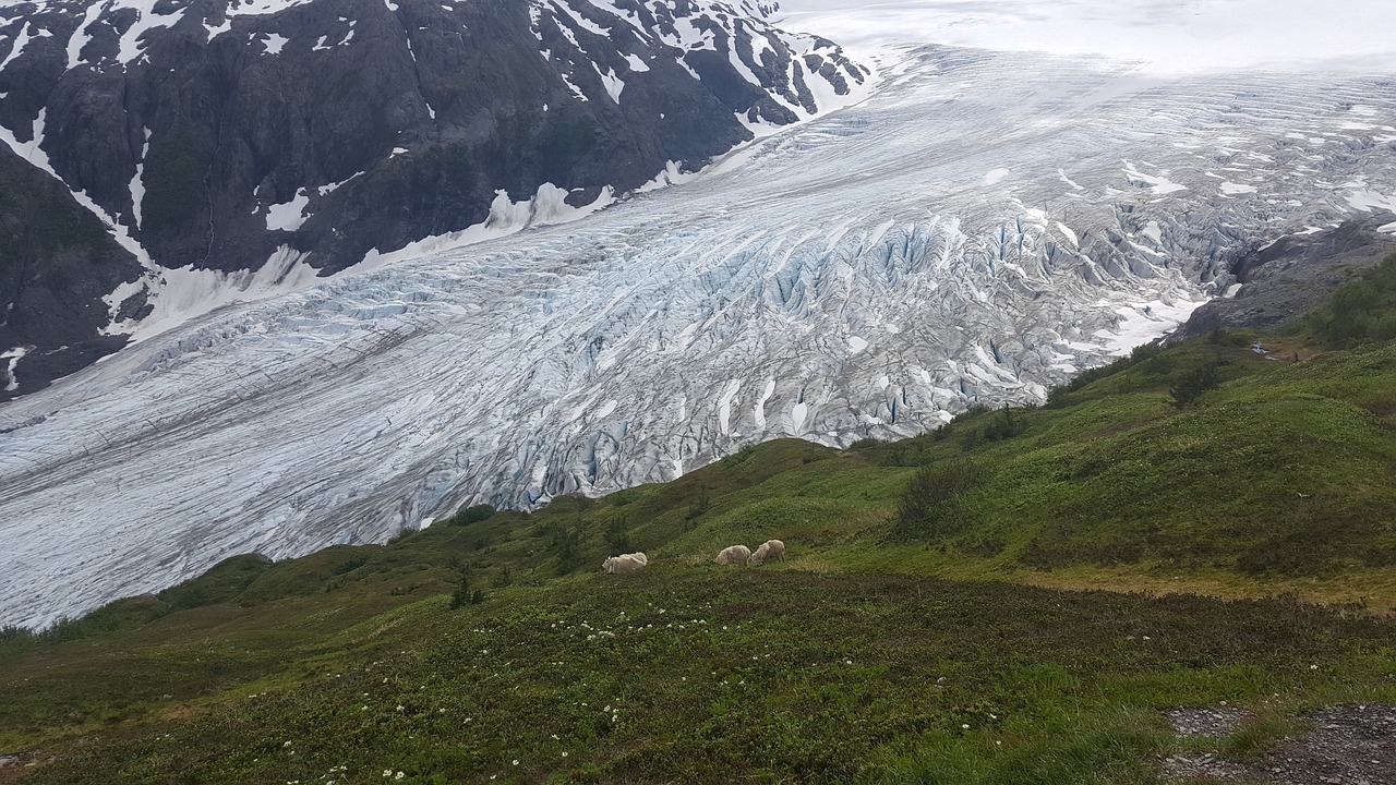 glacier scenic landscape free photo