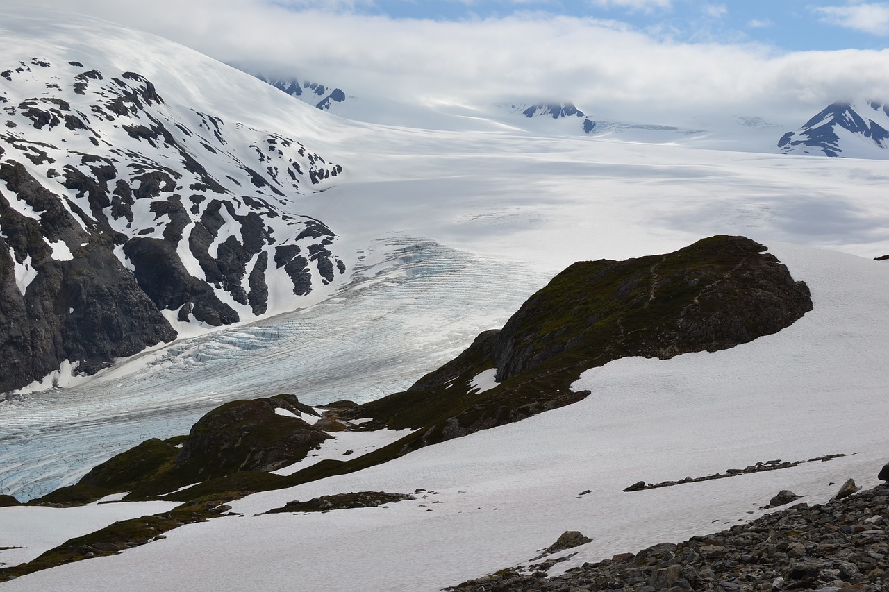 glacier nature snow free photo