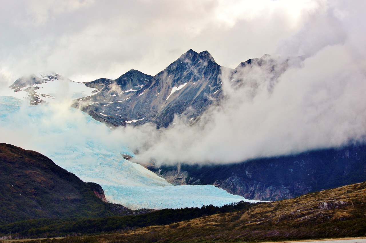 glacier antarctica winter free photo