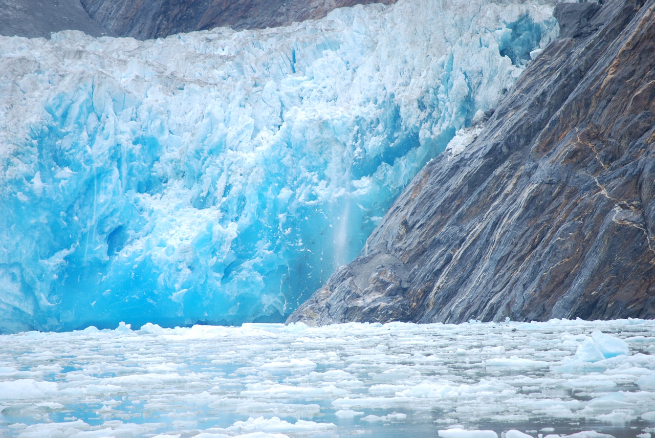 glacier  alaska  ice free photo