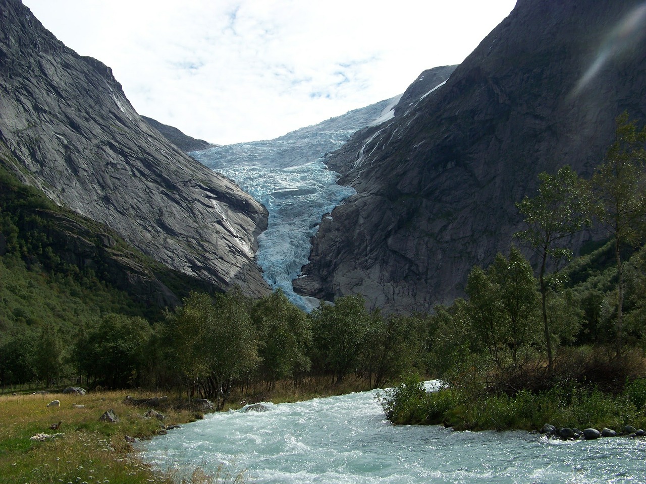 glacier norway landscape free photo