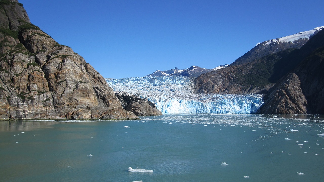 glacier  landscape  blue free photo