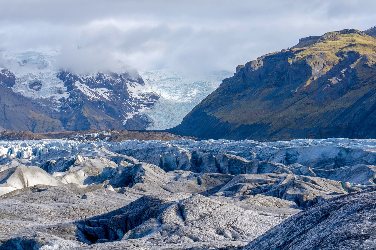 glacier  winter  snow free photo