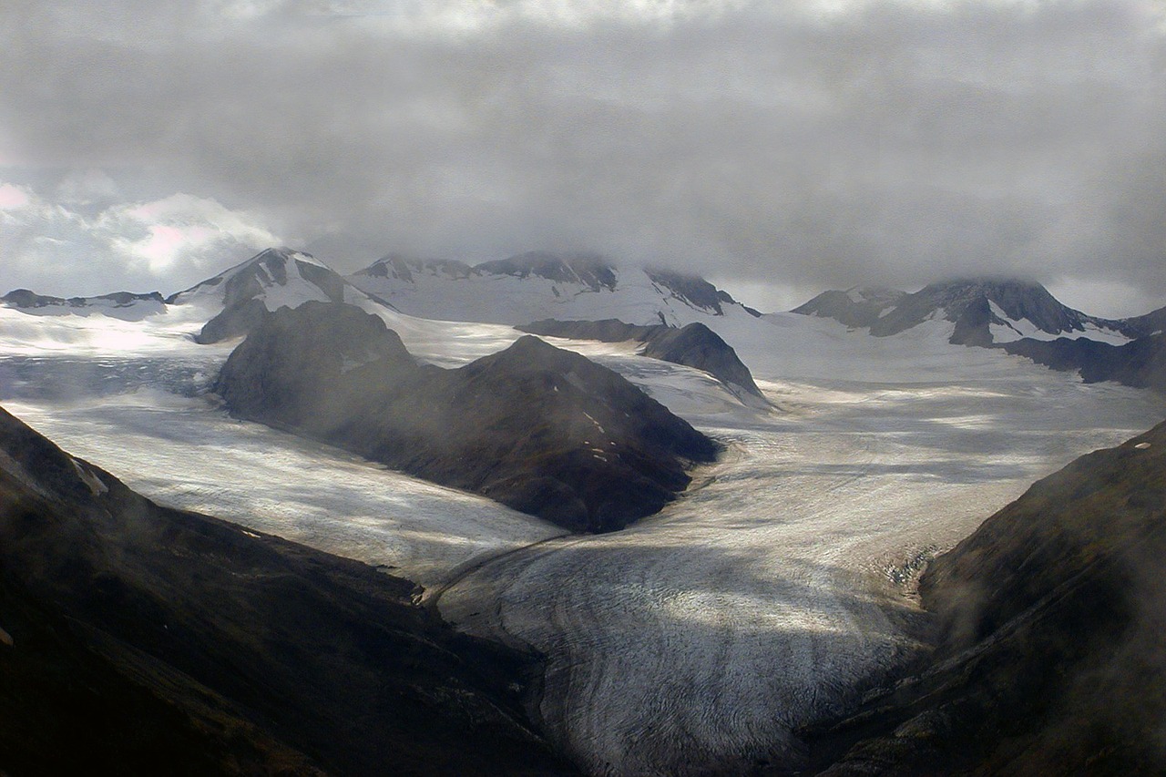 glacier mountain alaska free photo