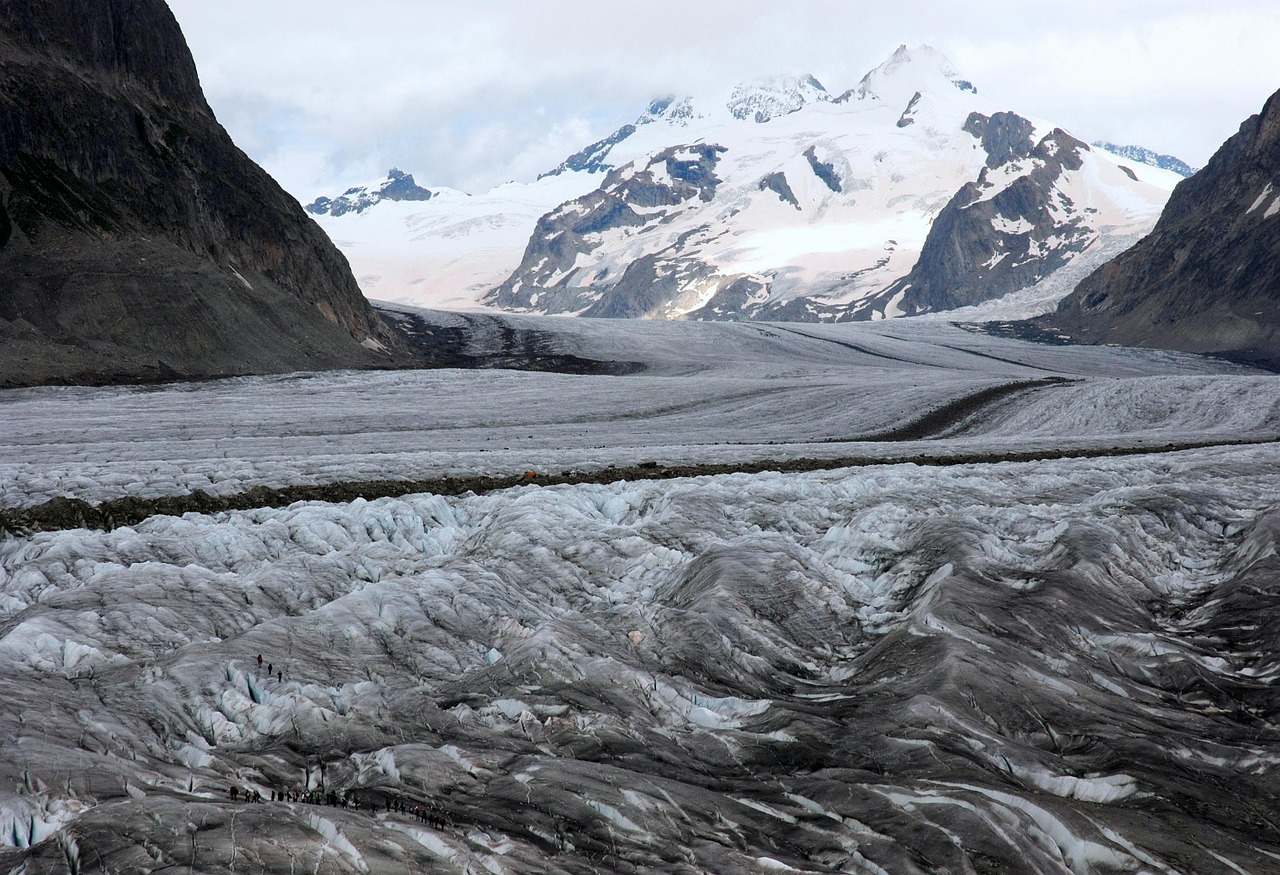 glacier aletsch landscape free photo