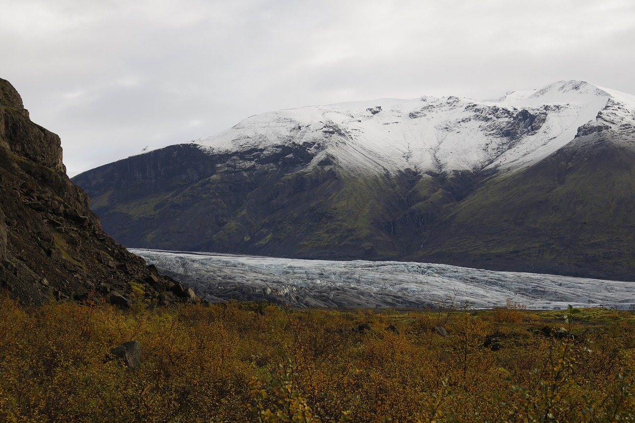 glacier vatnajökull national park landscape free photo