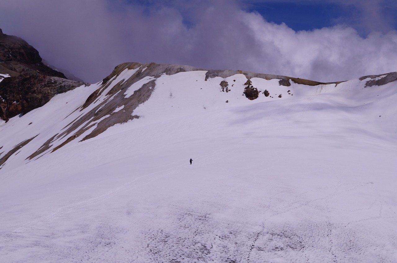 glacier mountain mountaineering free photo