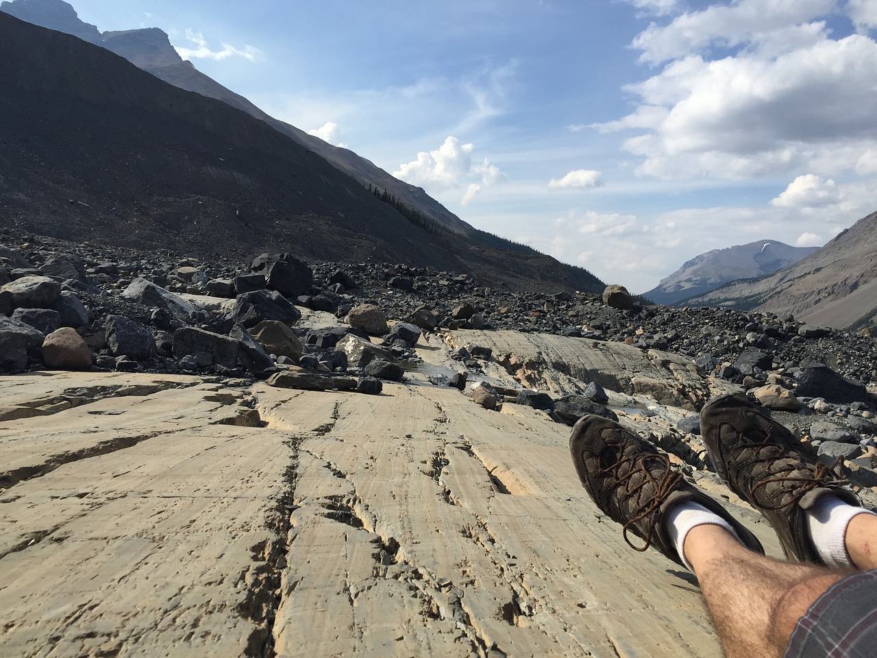 glacier rock banff free photo