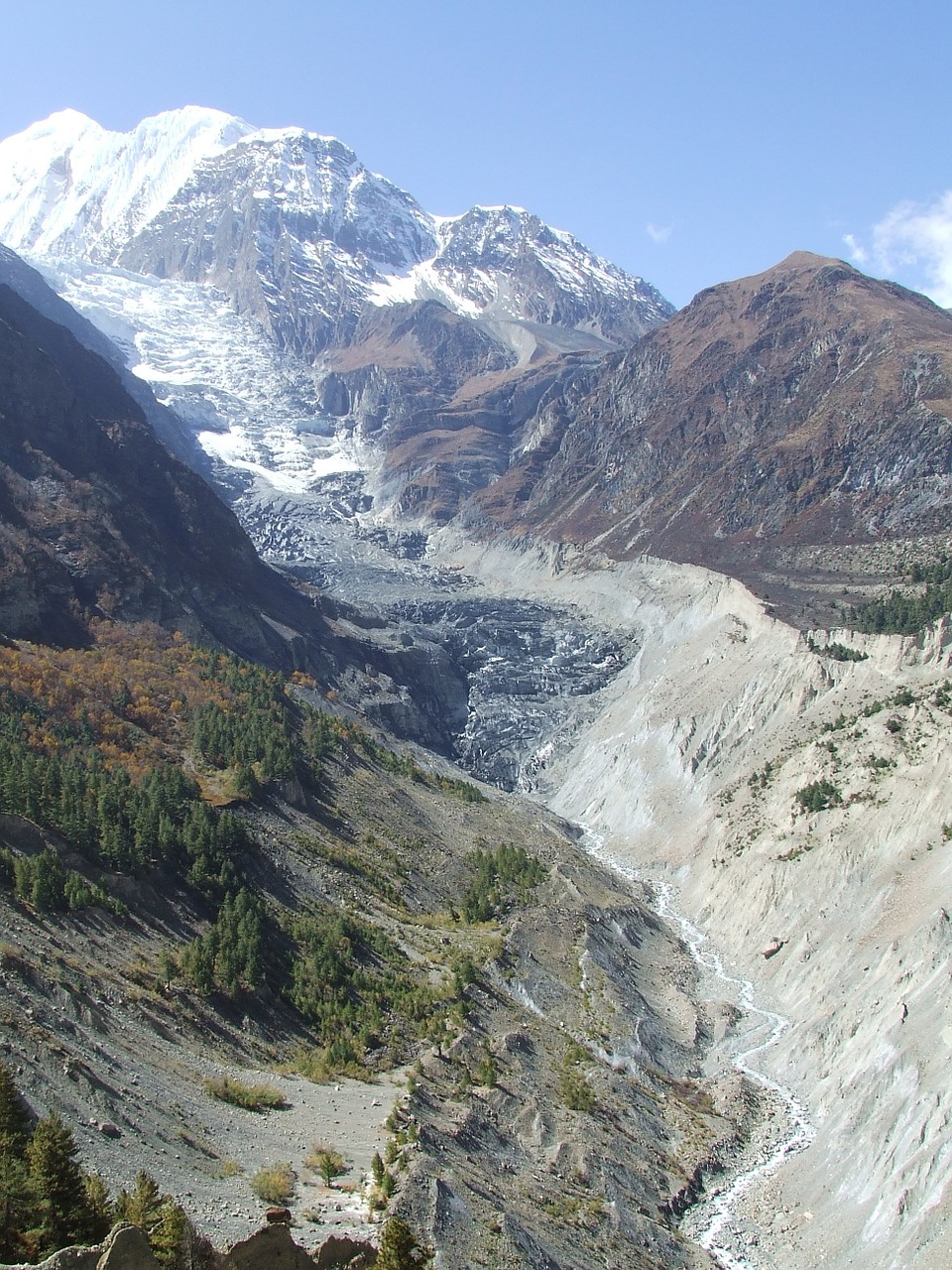 glacier himalayan nepal free photo