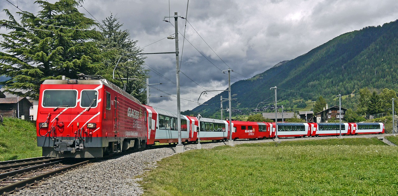 glacier express switzerland valais free photo