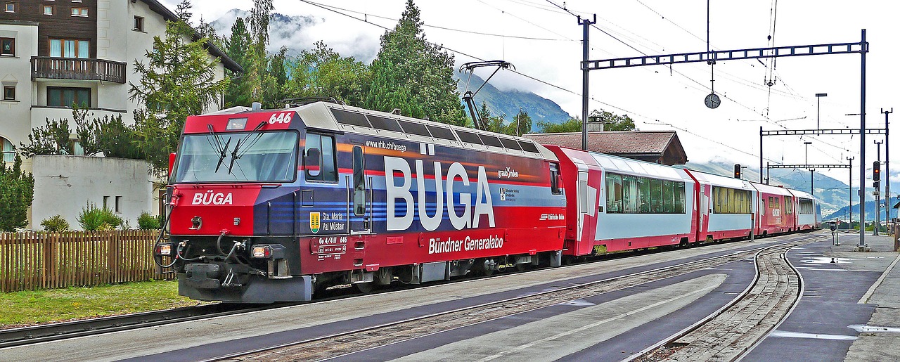 glacier express rhaetian railways engadin free photo