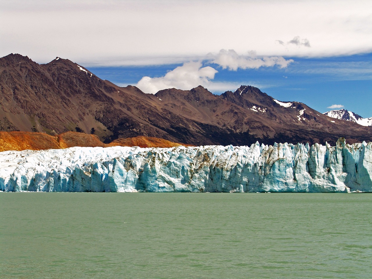 glacier lake and the vietnam santa cruz argentina free photo
