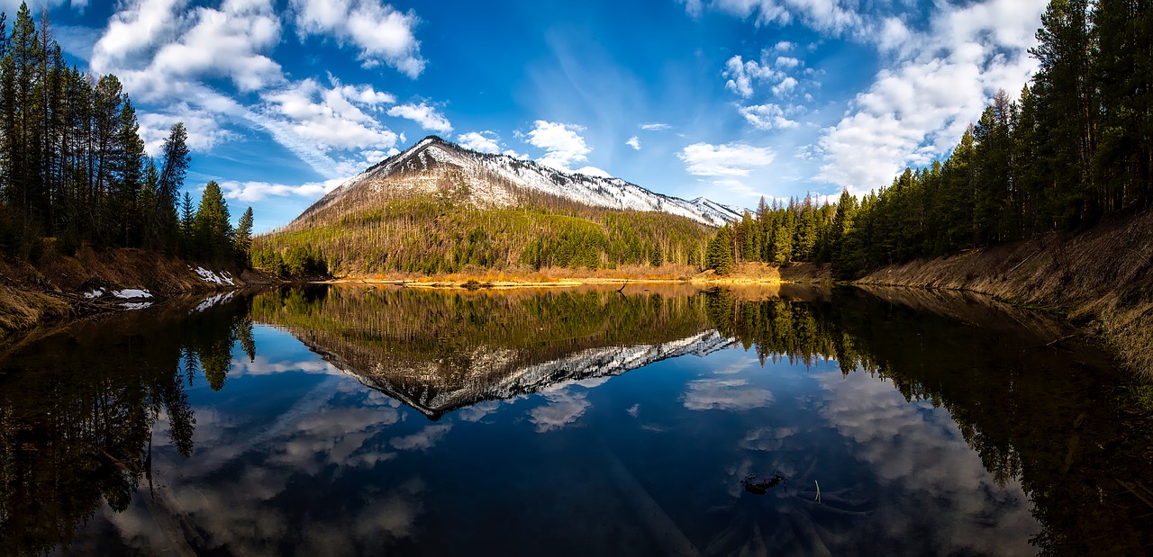 glacier national park montana mountains free photo