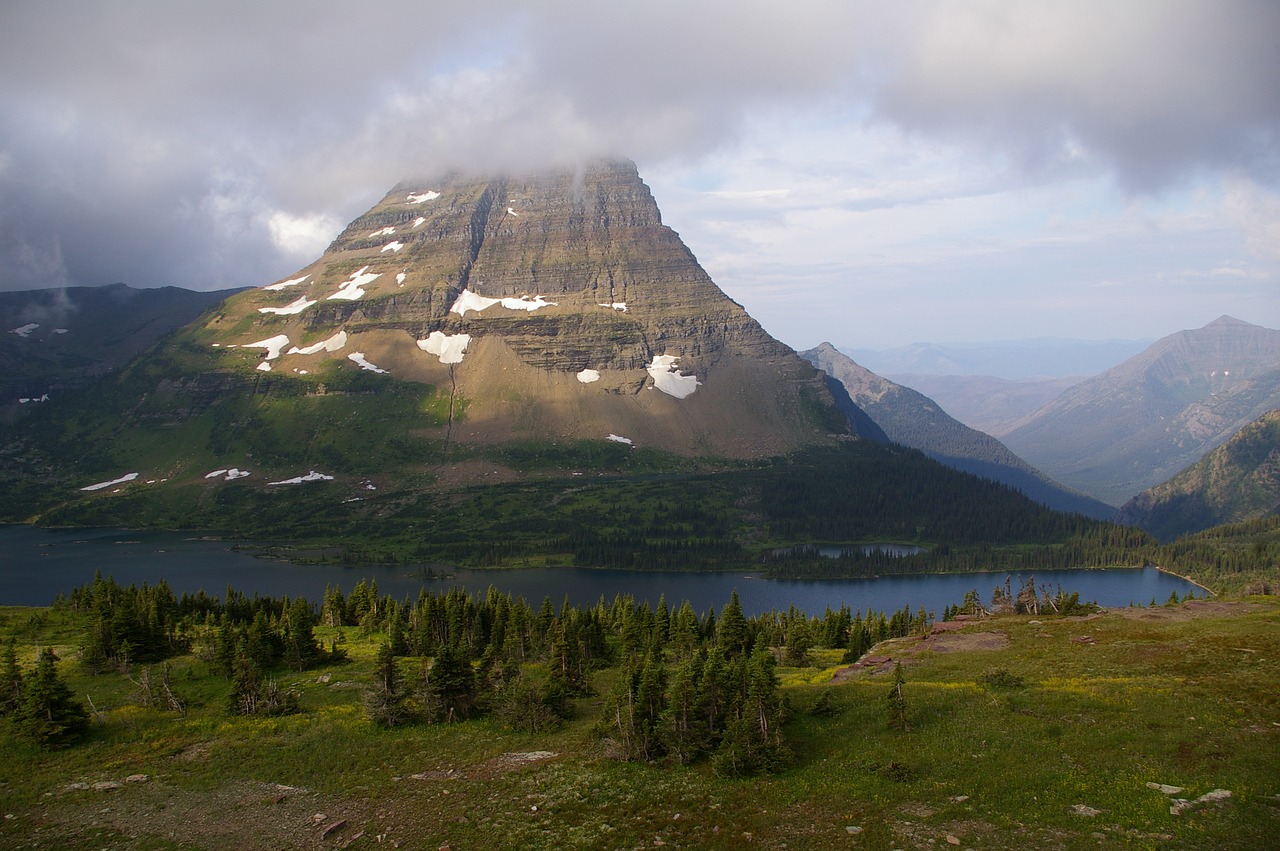 glacier national park montana nature free photo