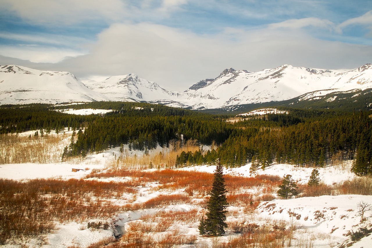 glacier national park montana landscape free photo