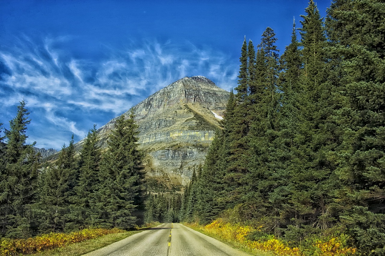 glacier national park montana landscape free photo