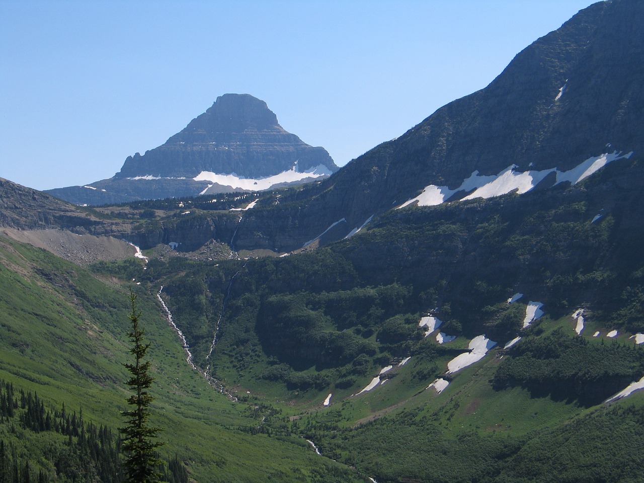 glacier national park mountains glacier free photo