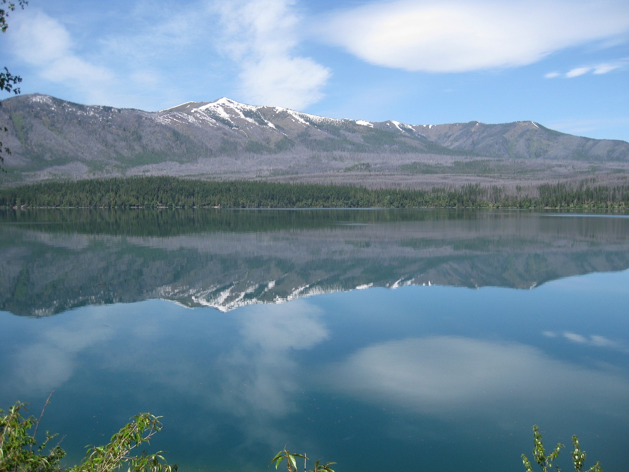 glacier national park lake mountain lake free photo