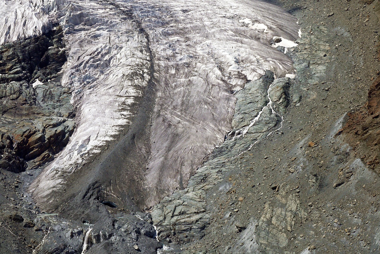 glacier tongue zermatt gornergrat free photo