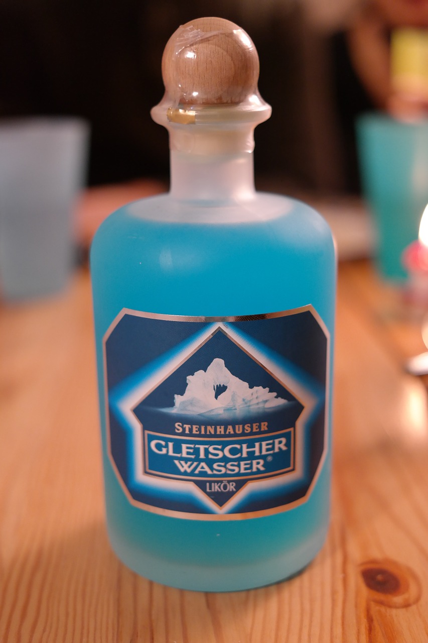 glacier water liqueur alcohol free photo