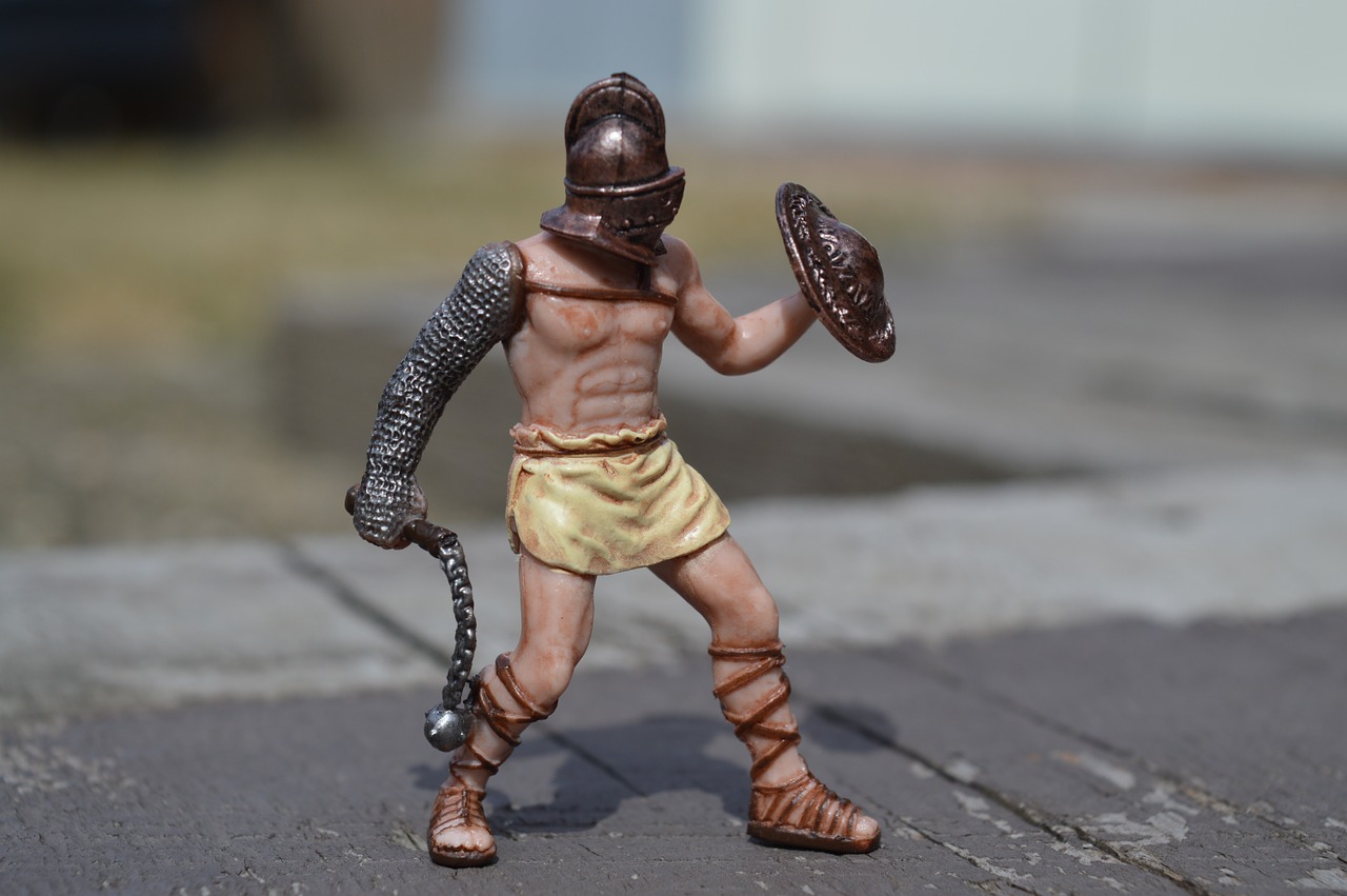 gladiator fighter fighting free photo