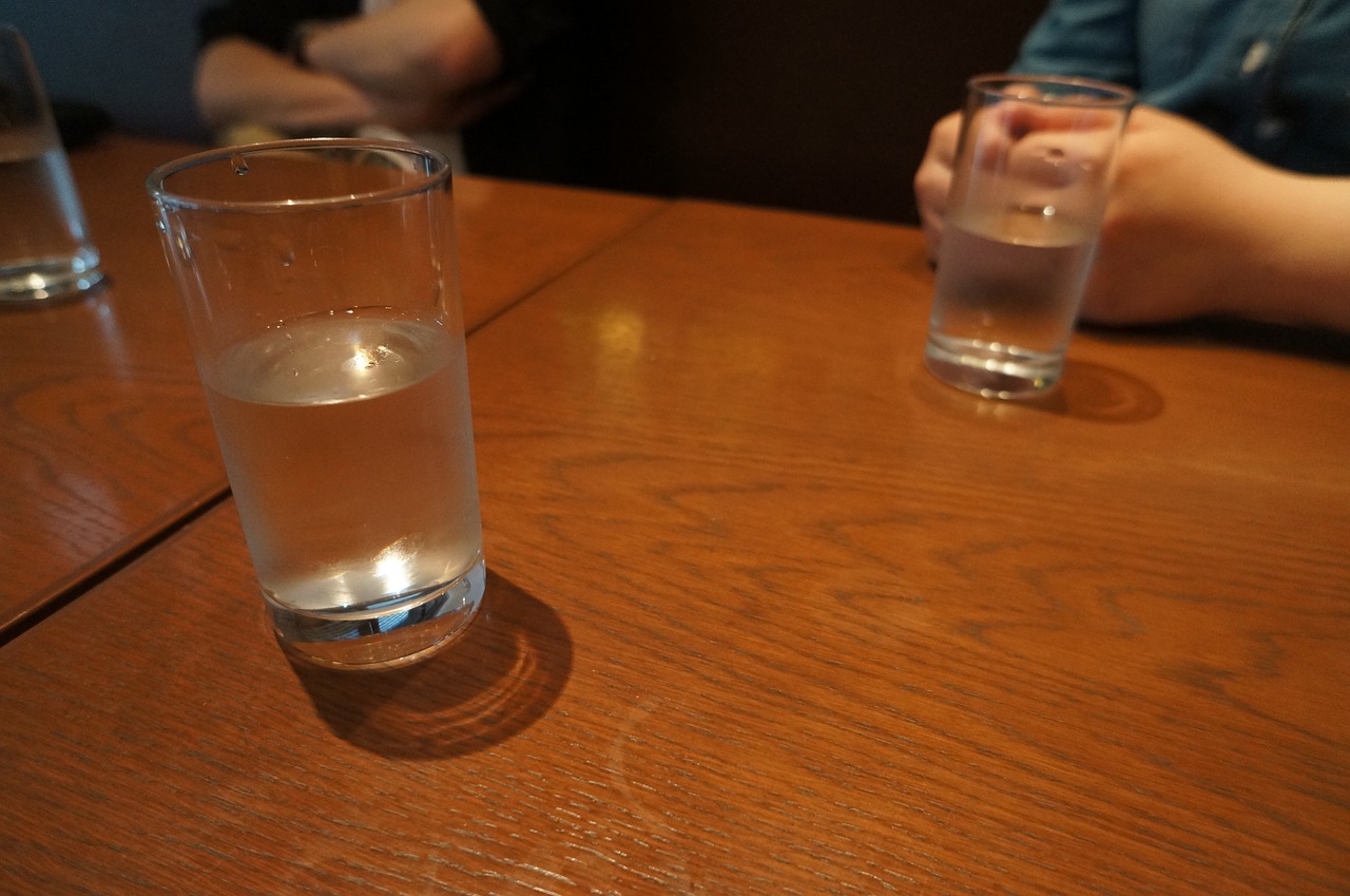 glass cup table free photo