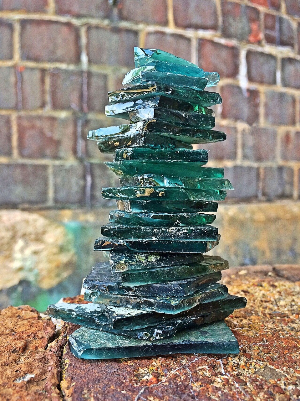 glass stacked zen free photo
