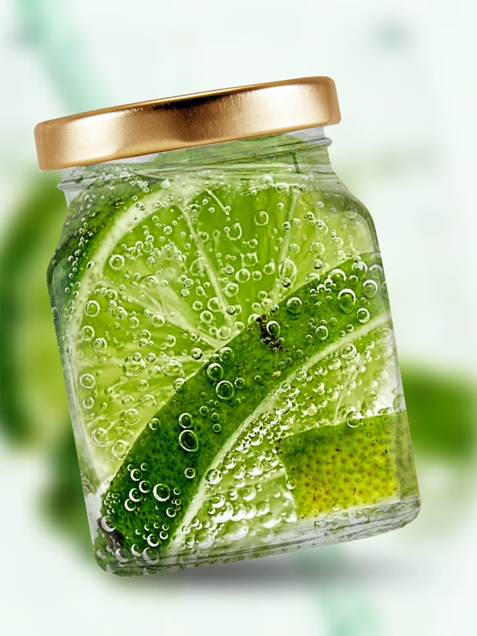 glass refreshment lime free photo