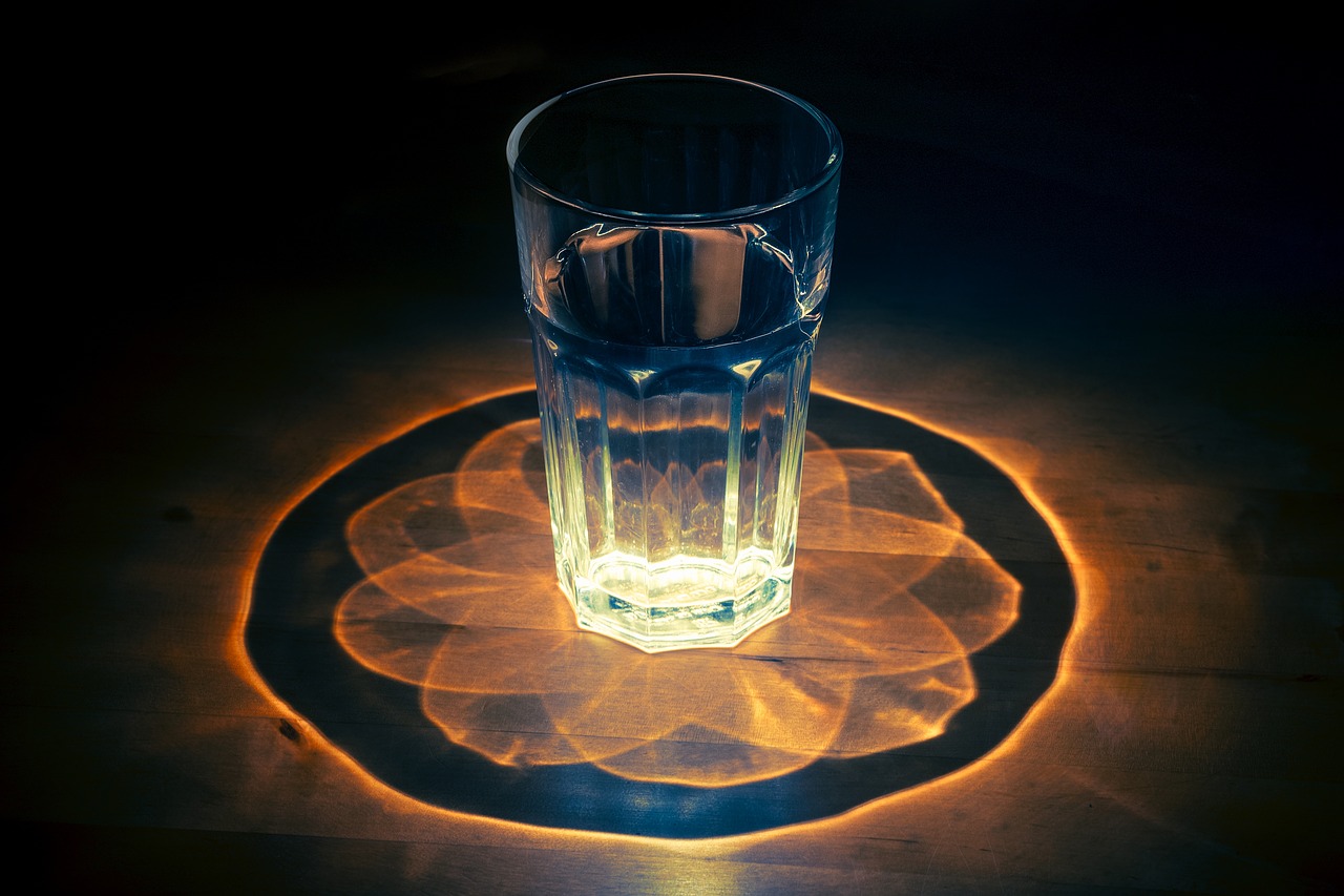 glass water kaleidoscope free photo