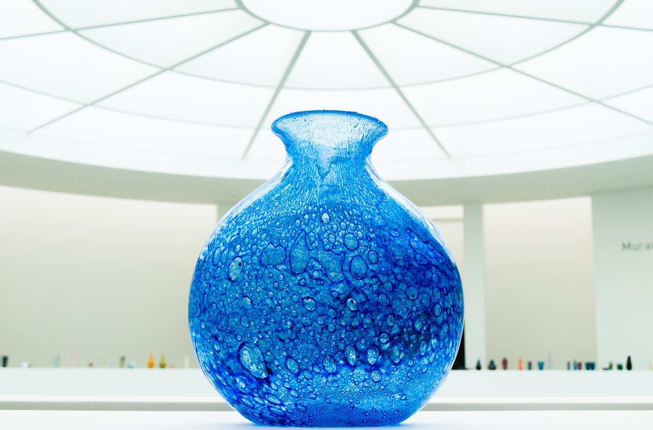 glass crock vase free photo
