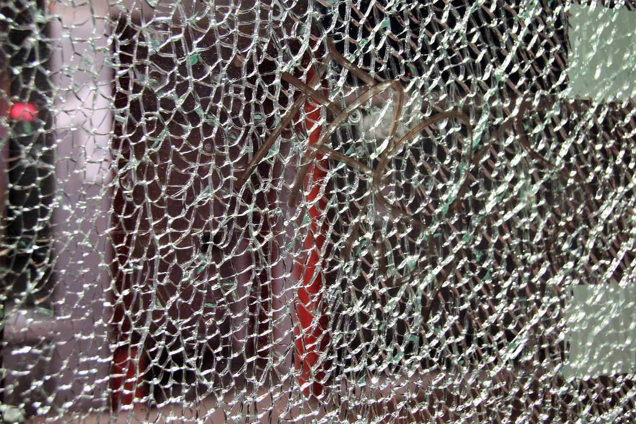glass safety glass cracked free photo
