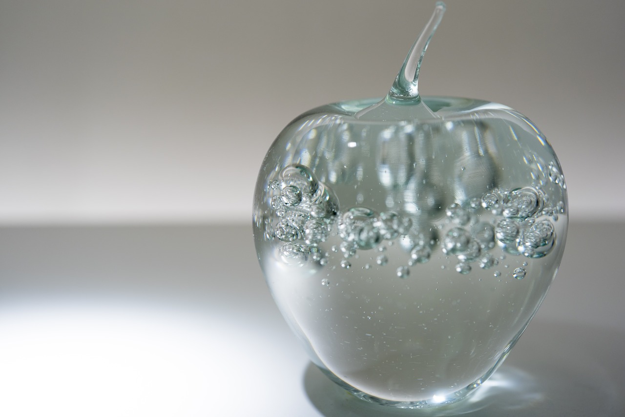 glass apple decoration free photo