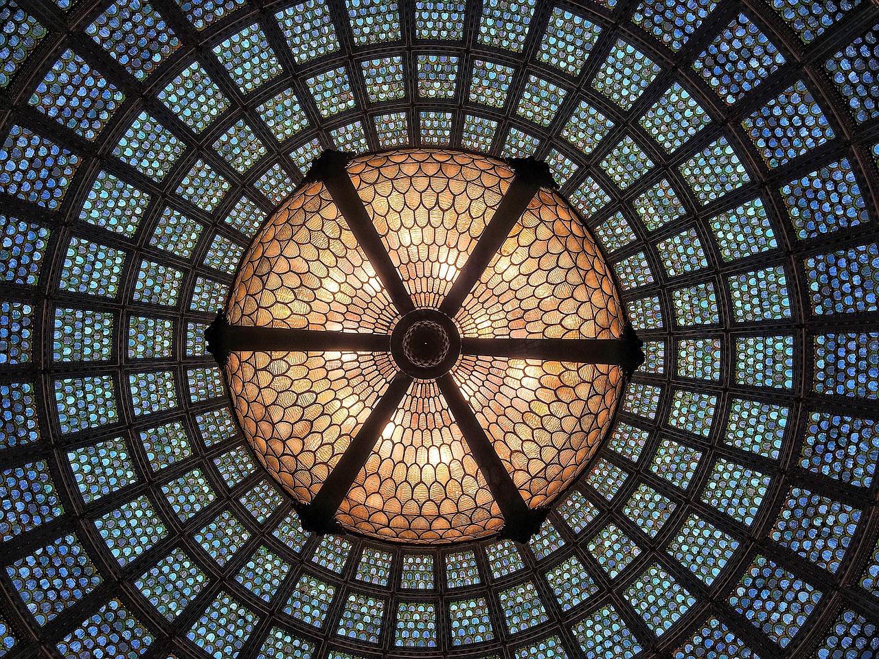 glass ceiling light free photo