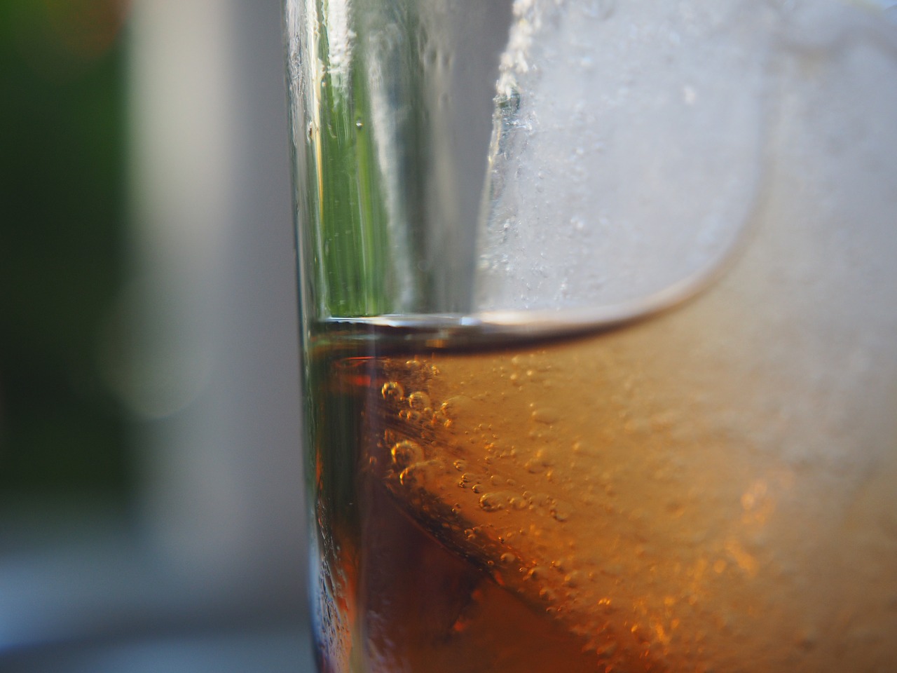 glass cola ice cubes free photo