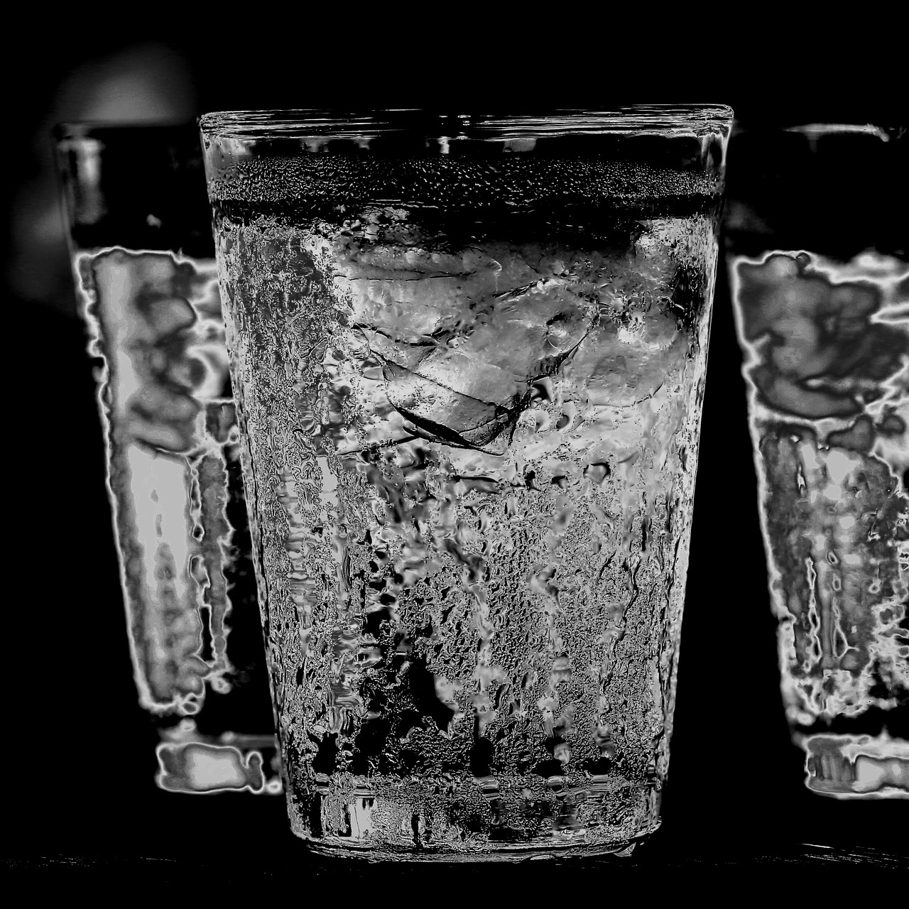 glass ice water water drop free photo