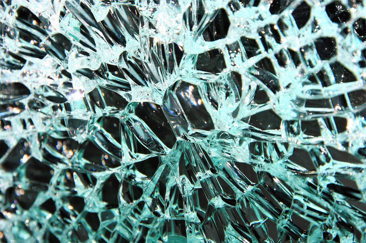glass glass breakage broken free photo