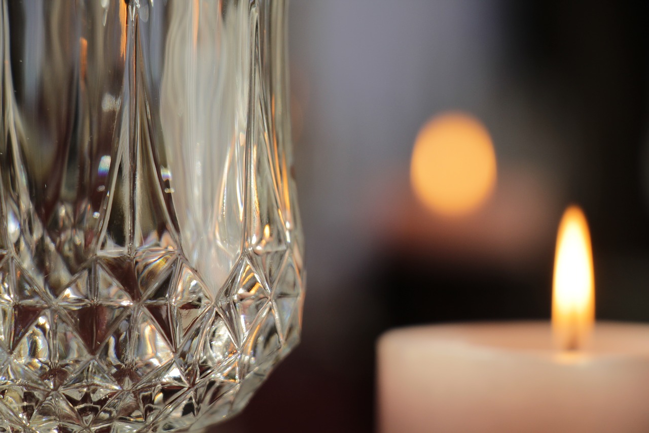 glass  candle  flame free photo