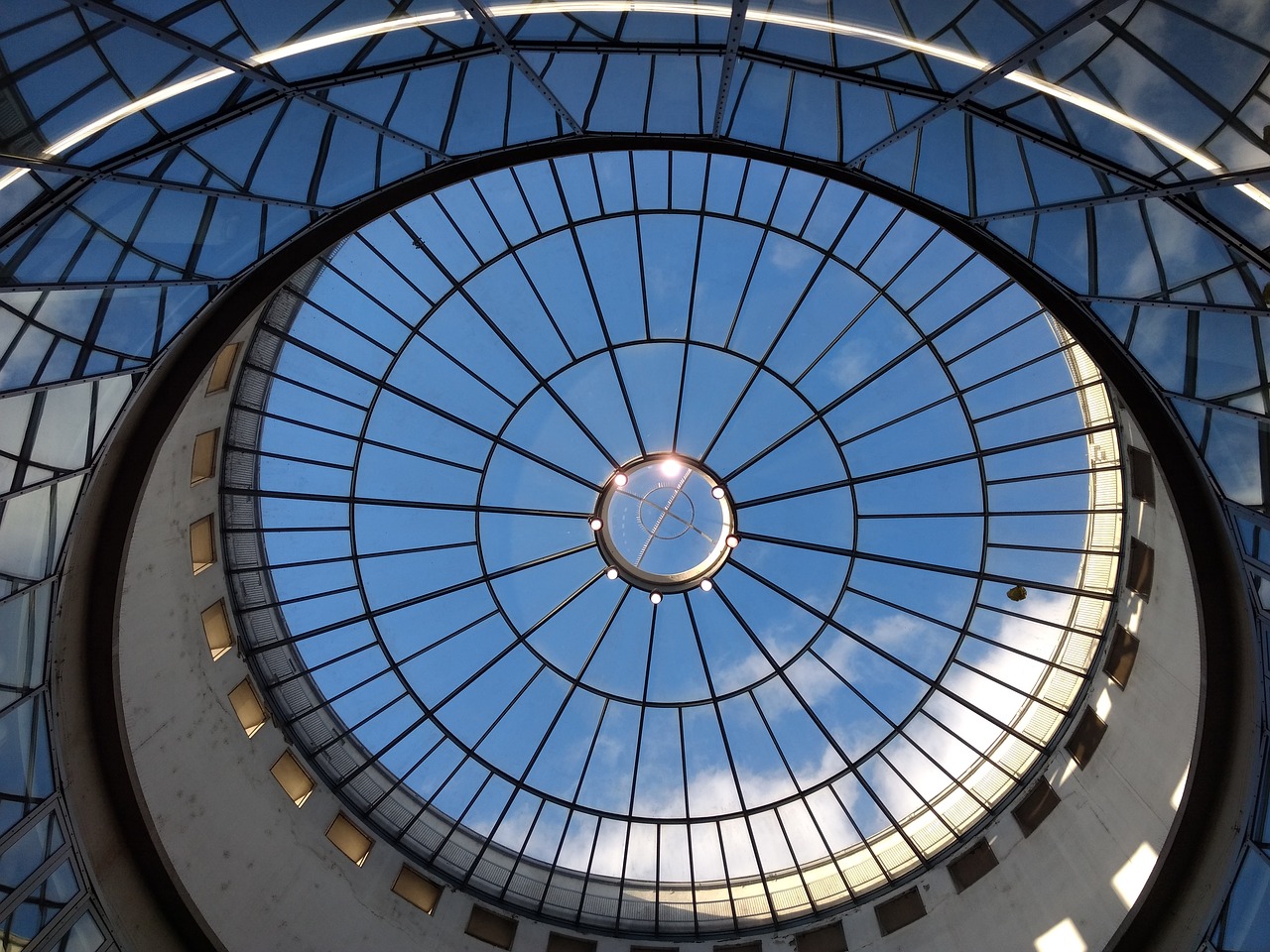 glass  glass dome  architecture free photo